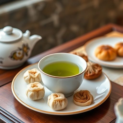 绿茶与广式点心搭配