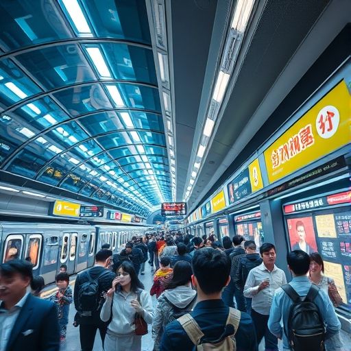 深圳地铁站人流