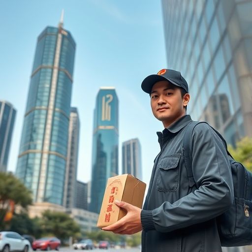 广州外卖送茶场景