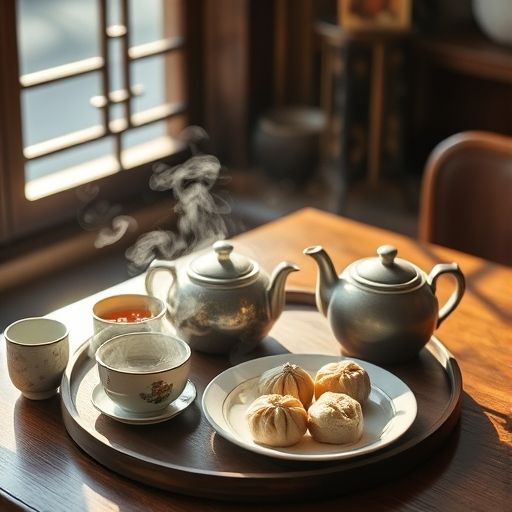 茶具与粤式点心