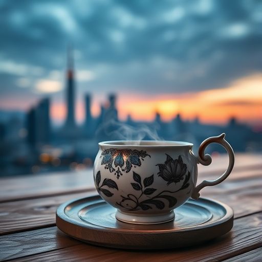 深圳茶具与城市景观