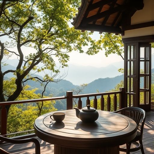 白云山茶肆风景