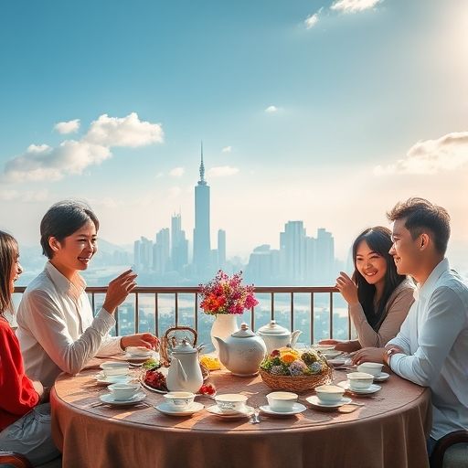 白云区喝茶社交场景