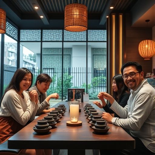 朋友在广州品茶工作室品茶