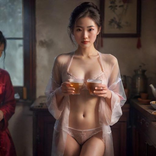 茶友展示冲泡茶叶的细节