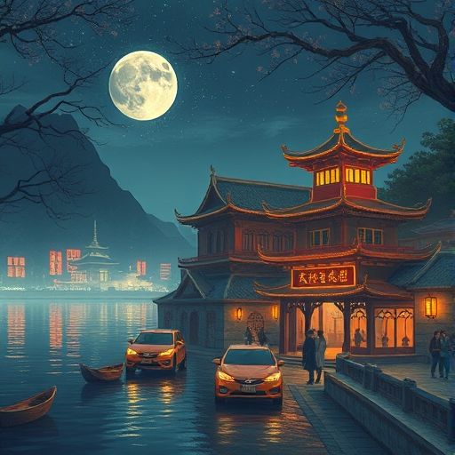 广州夜色下的神秘会所入口