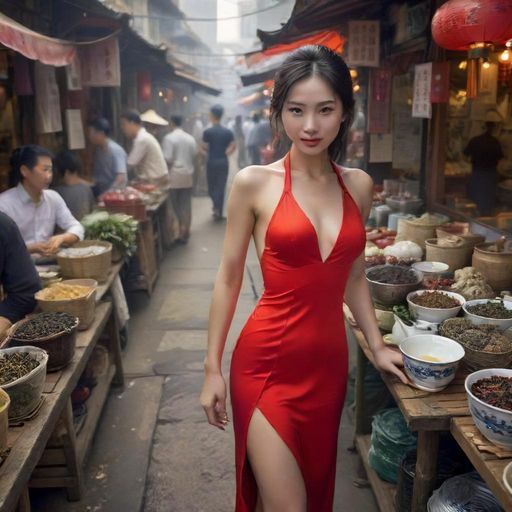 芳村茶叶市场的繁忙景象