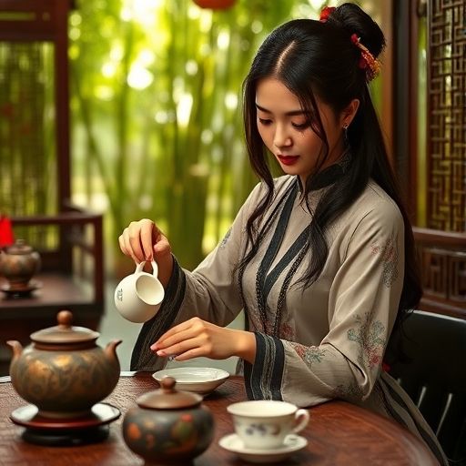 茶艺师优雅泡茶
