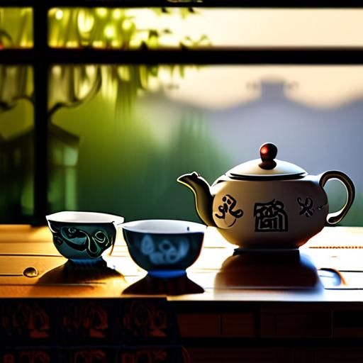 高端普洱茶与茶具