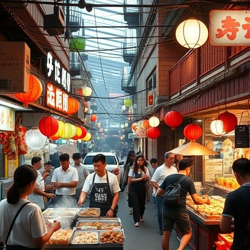 广州中圈美食街