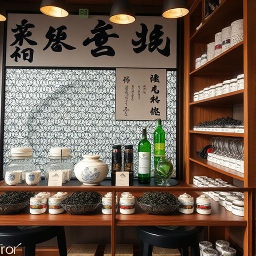 广州茶肆展示外国茶叶