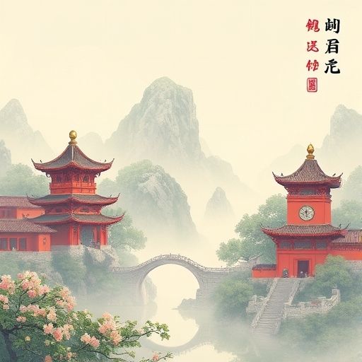 茶肆内朋友聚会场景