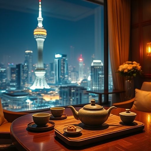 广州高端茶室夜景