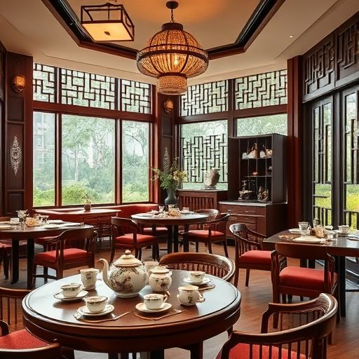 福田高端茶肆内部环境