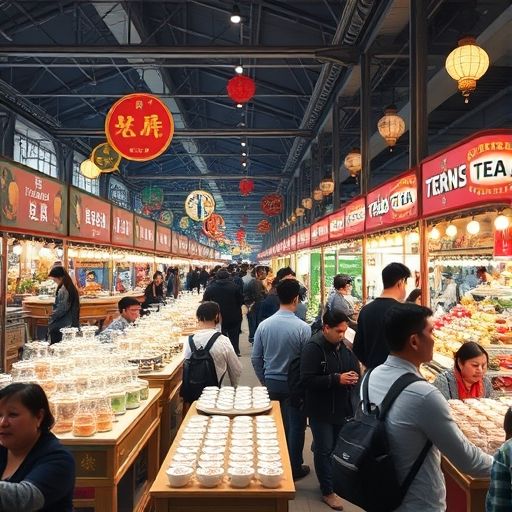 广州茶文化节外国茶品尝