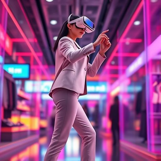 VR娱乐设备使用画面