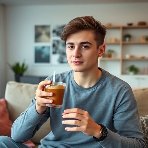 年轻人享受外卖茶饮