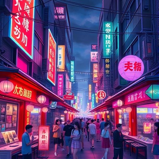 广州夜生活场景