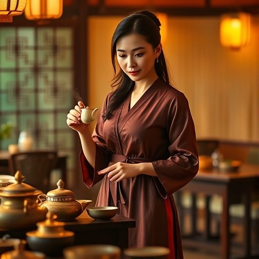 茶艺培训中的互动瞬间