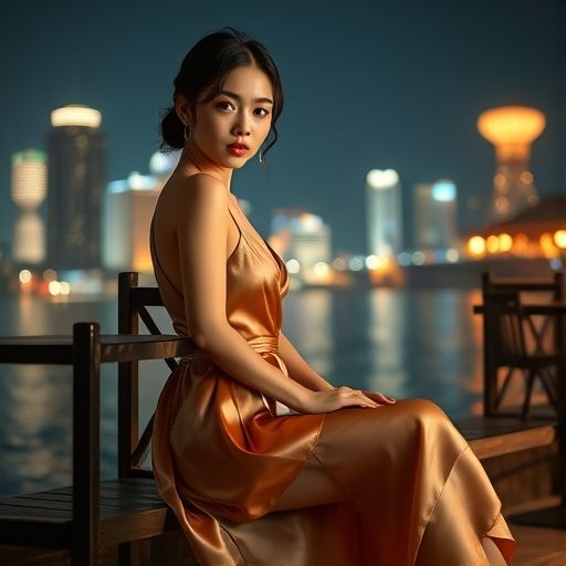 珠江边浪漫酒馆场景