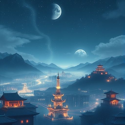 广州街头夜景