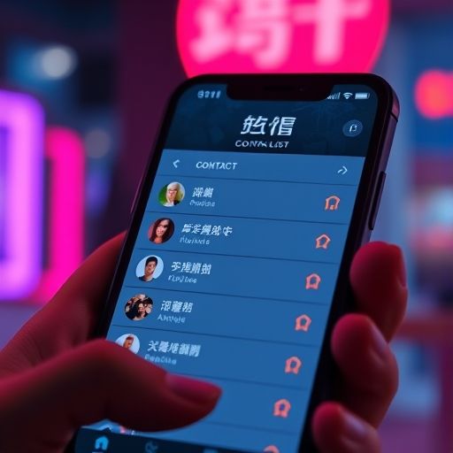 智能手机联系人列表