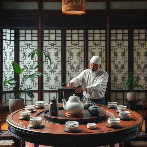 茶艺师泡茶场景