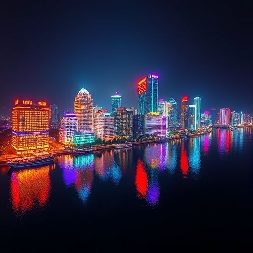 广州珠江新城夜景