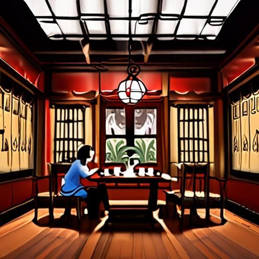 茶室内的优雅氛围