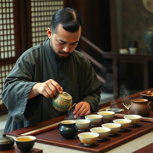 茶艺师冲泡茶叶
