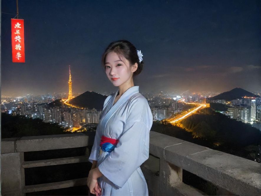 广州繁华夜市街头,霓虹灯闪烁,人潮涌动,展现都市的活力与魅力。