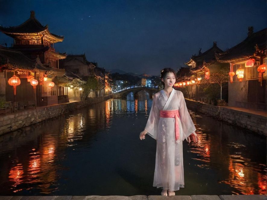 都市夜景下的豪华水疗中心