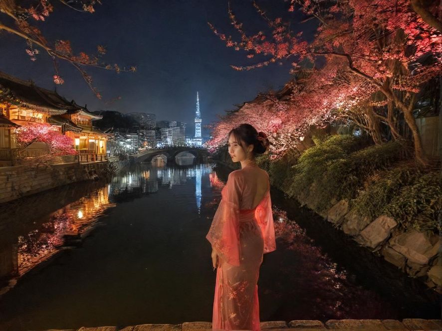 广佛夜景,霓虹闪烁,等待探索