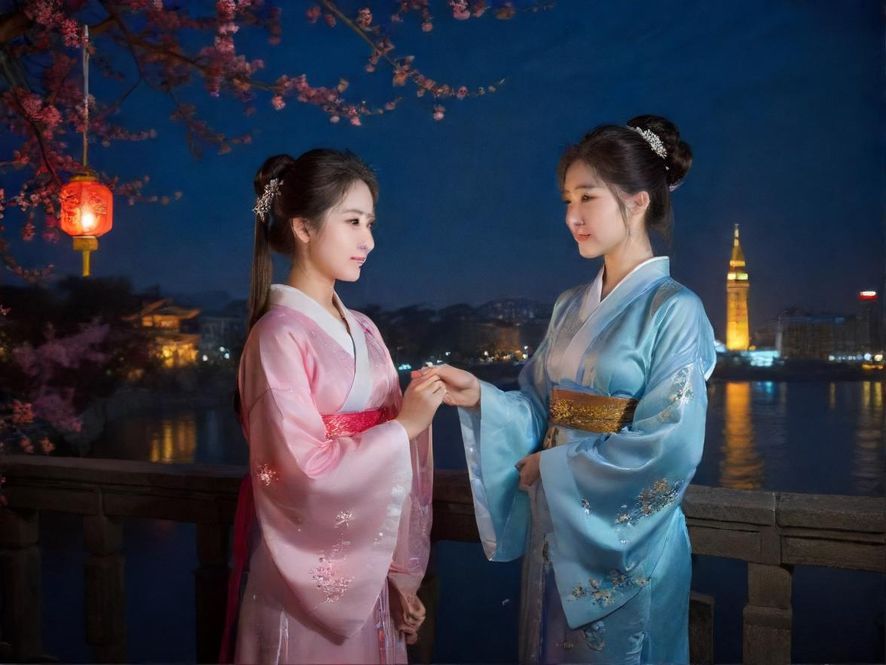 番禺城市夜景鸟瞰