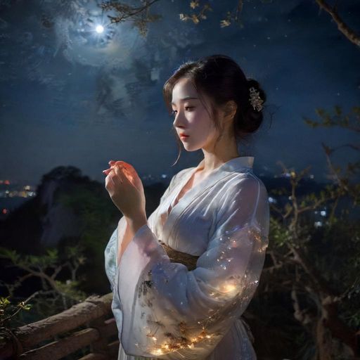 广州繁华夜景,灯火辉煌,充满探索的氛围。