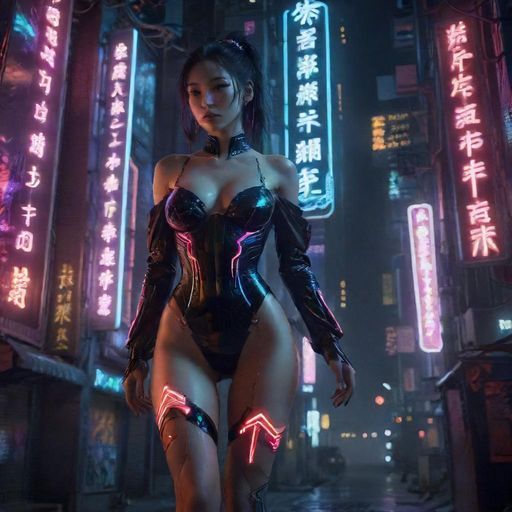 夜场入口的朦胧景象