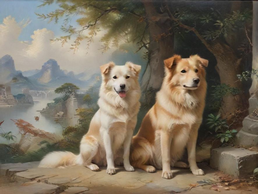 犬马之家推荐默默的温馨休闲场景