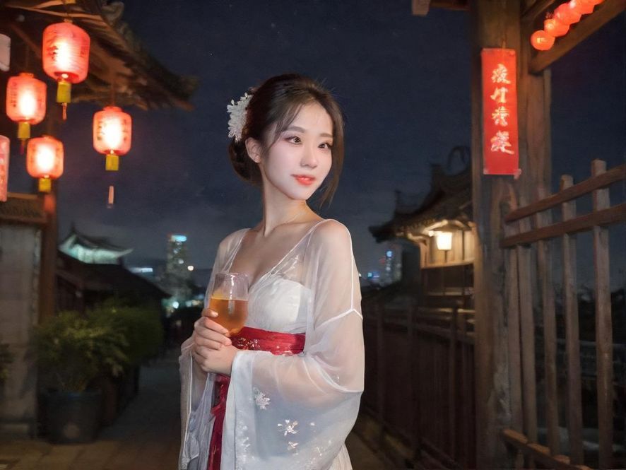 都市夜场会所的霓虹灯光氛围