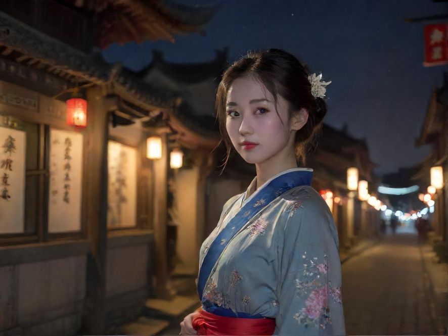 广佛地区繁华的夜景