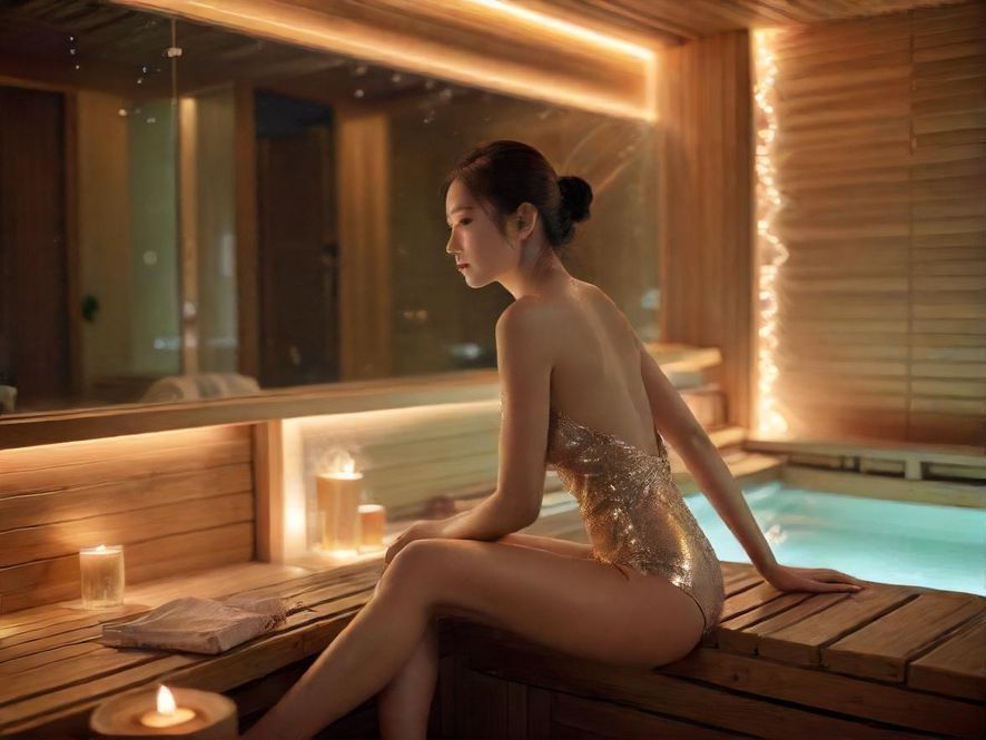 广州天河夜场水会浪漫氛围展示