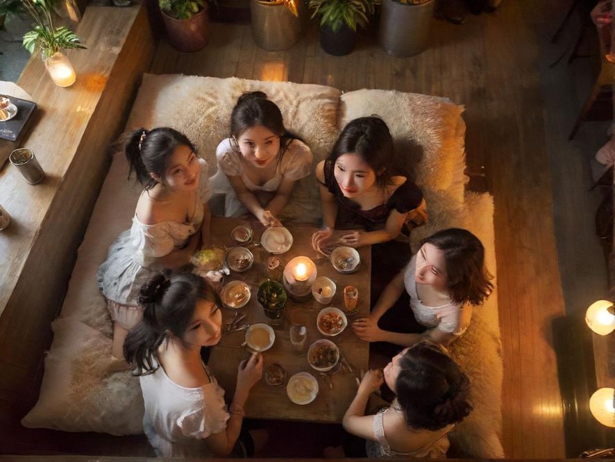 广州花社区群成员聚会场景