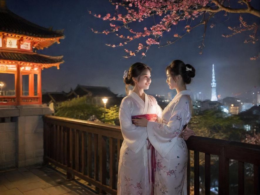 从窗户望出去的深圳都市夜景