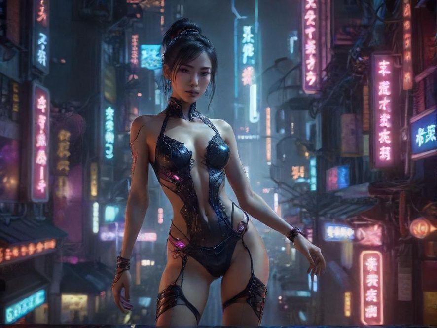 都市夜景下的繁华与喧嚣