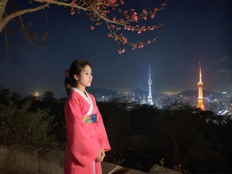 深圳高端会所入口夜景