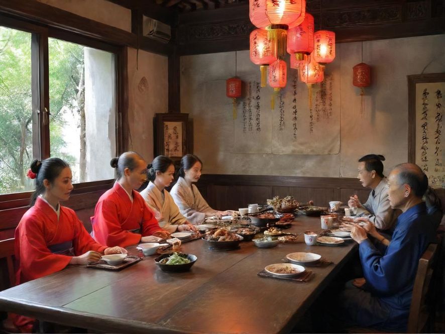 手机屏幕上显示着江门按摩交流群的聊天界面,背景是休闲会所的大堂一角