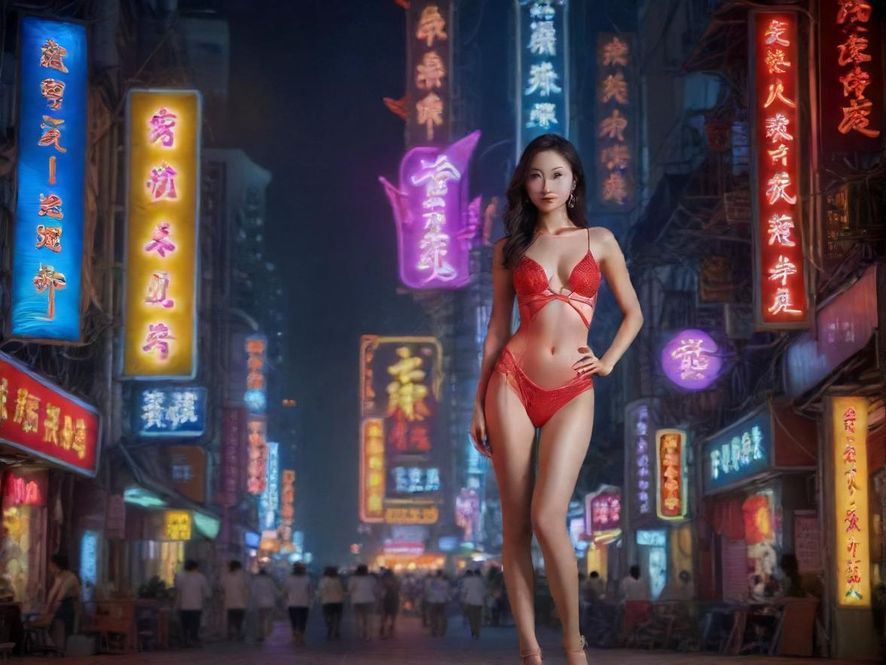 佛山市区夜晚的鸟瞰图,高楼大厦林立,城市天际线被霓虹灯光勾勒,展现出繁华的商业区景象,暗示着夜晚的娱乐生活。