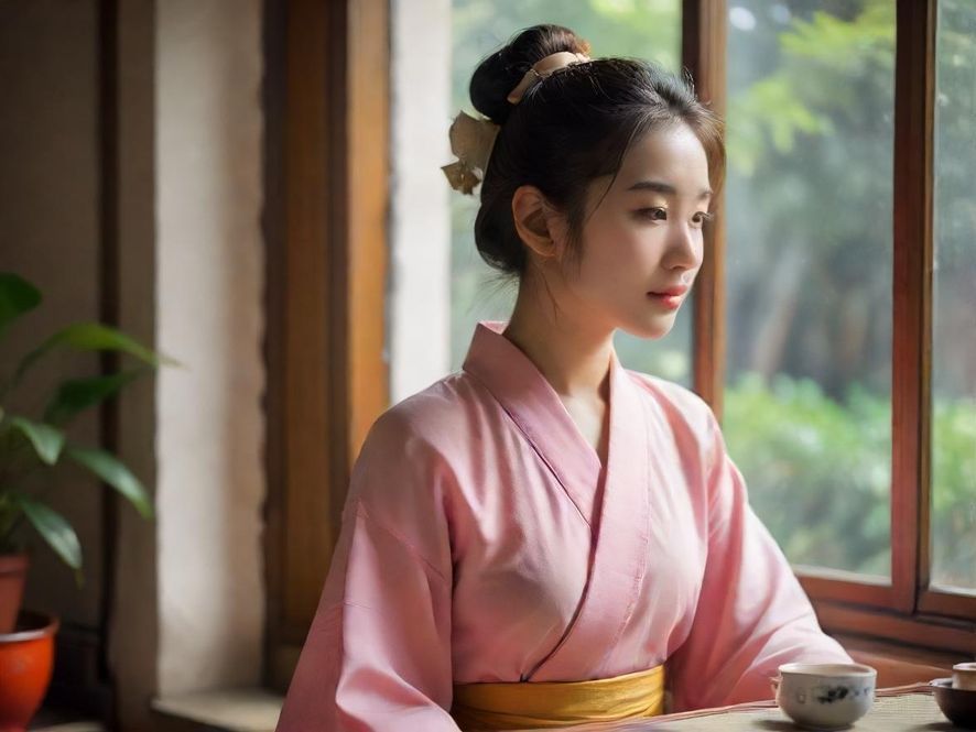 广州喝茶茶艺师表演场景