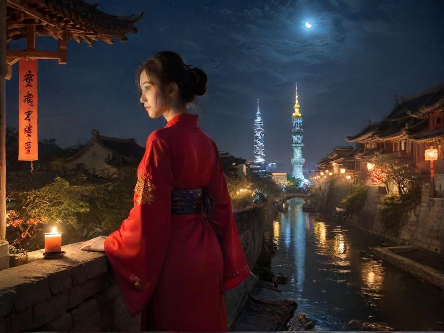 西安璀璨的夜景