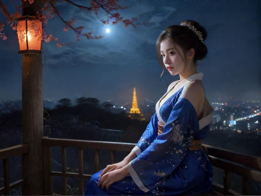 深圳夜晚的公寓楼群