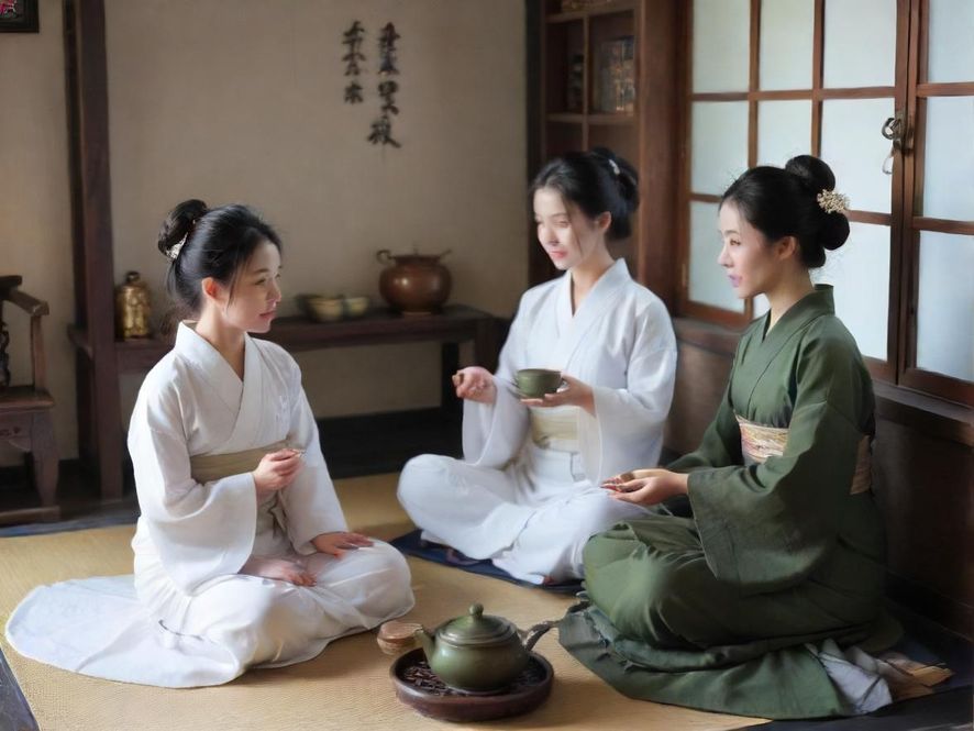 广佛桑拿会所内的中式茶室